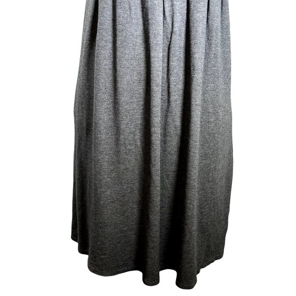 Gap Gray Fit & Flare Dress | Medium | Short Sleeve Soft Knit Everyday Style - Picture 6 of 11